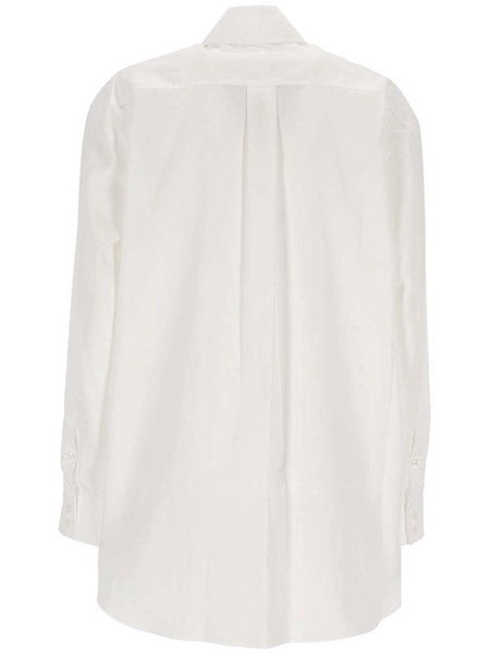 Simone Rocha Appliqué-Detailed Long-Sleeved Buttoned Shirt