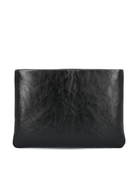 Saint Laurent Logo Plaque Clutch Bag