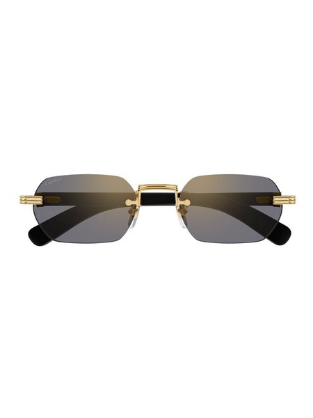 Cartier Rectangular Rimless Sunglasses