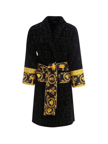 Versace Barocco Detailed Bathrobe