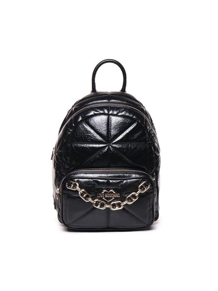 Love Moschino Quilted Chain-Linked Backpack