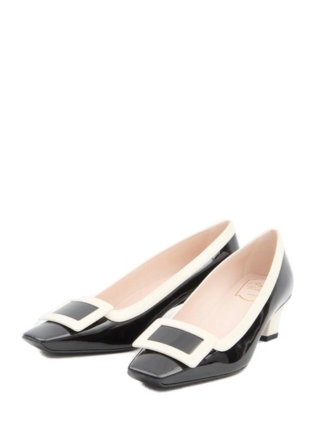 Roger Vivier Belle Vivier Colourblock Buckled Pumps