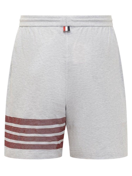 Thom Browne 4-Bar Striped Drawstring Track Shorts