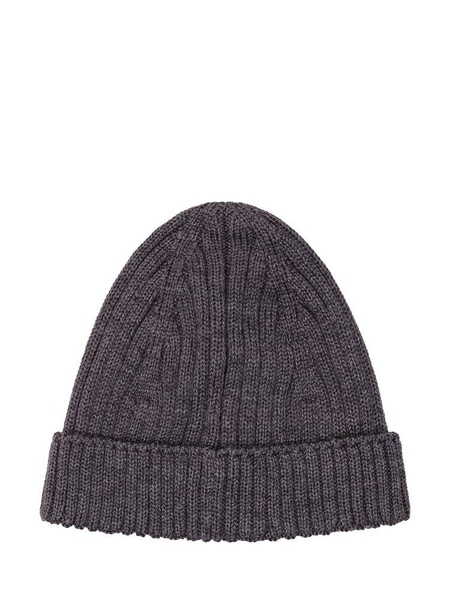 Marine Serre Crescent Moon Embroidered Ribbed Beanie