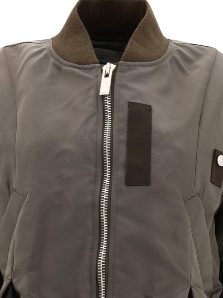 Sacai Zip-Up Asymmetric Bomber Jacket