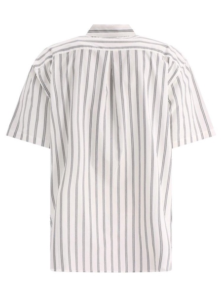 Stüssy Logo-Embroidered Striped Shirt