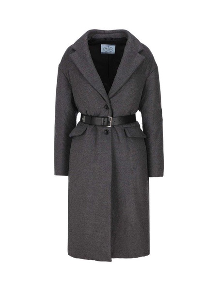 Prada Single-Breasted Belted Coat