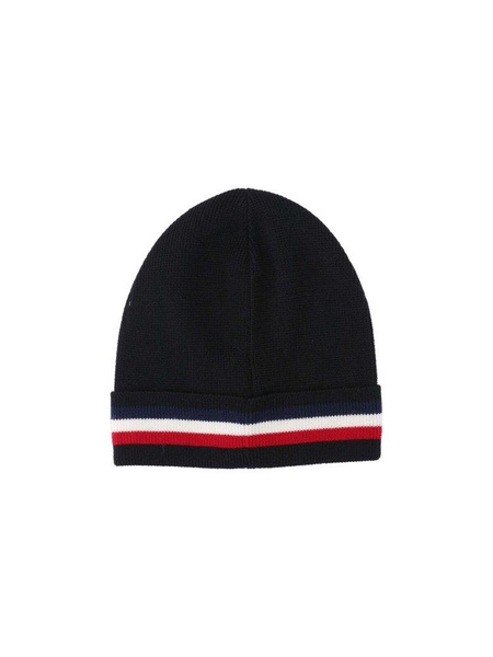 Moncler Logo Patch Knitted Beanie