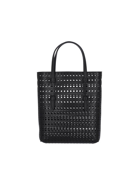 Alaïa Mina NS Perforated Top Handle Bag