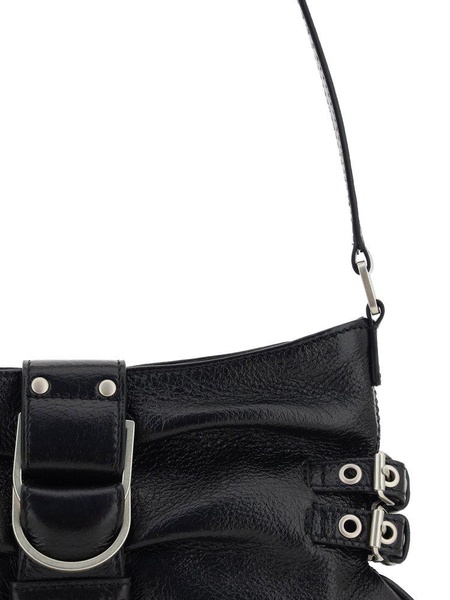 Blumarine Butterfly-Shape Ruched Shoulder Bag