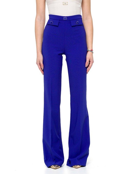 Elisabetta Franchi Flared Palazzo Trousers