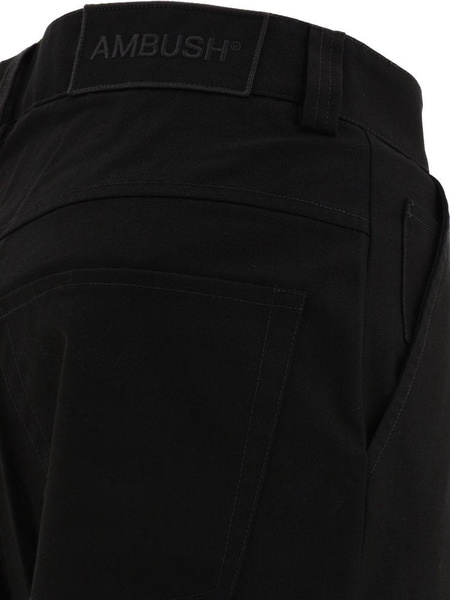 Ambush Logo Embroidered Zip Up Trousers