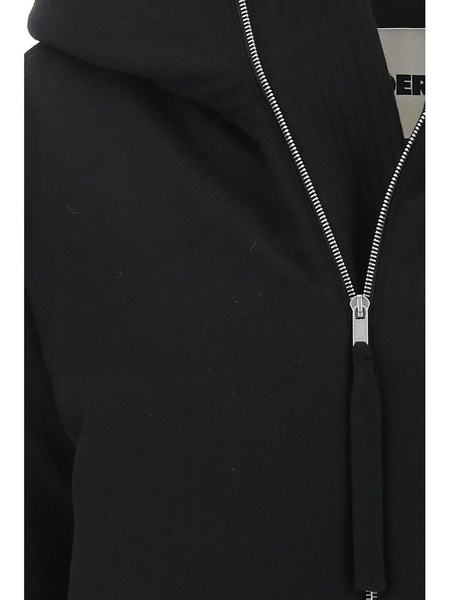 Jil Sander Oversized Zip-Up Hooded Jacket