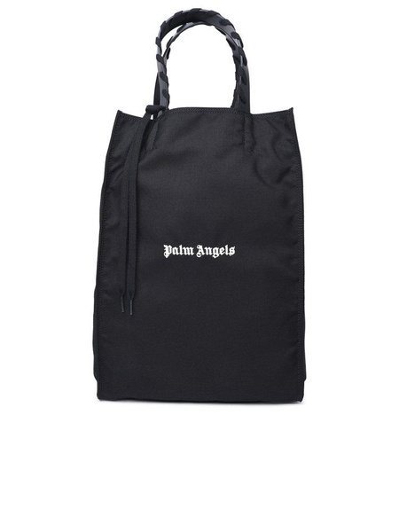 Palm Angels Logo Printed Lace-Up Detailed Tote Bag