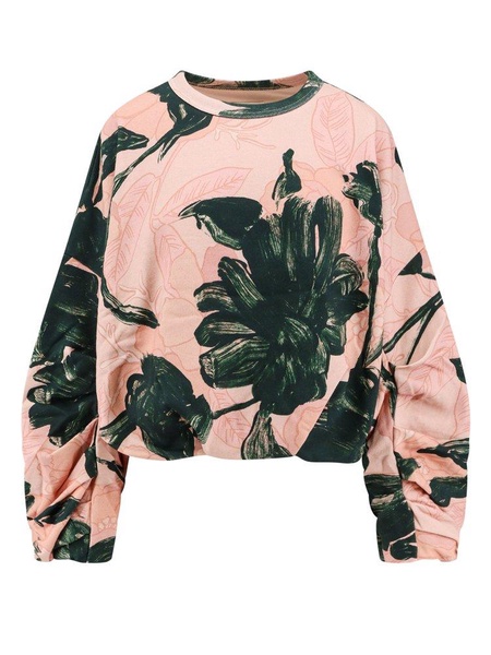 Dries Van Noten Floral Printed Crewneck Sweatshirt