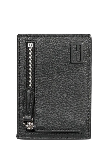 Fendi Baguette Plaque Zipped Cardholder