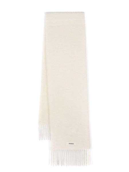 Jacquemus Logo Patch Fringed Scarf