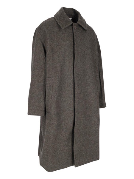 Studio Nicholson Wain Button Detailed Midi Coat