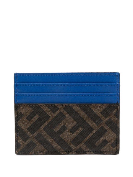 Fendi Diagonal FF Printed Card Holder