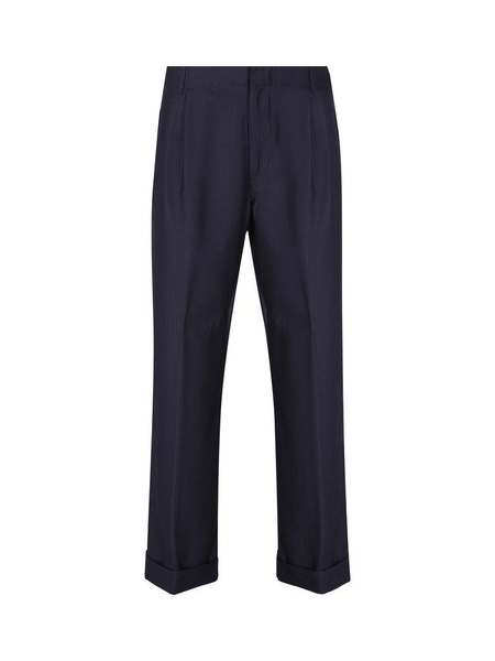 Etro Pinstriped Wide-Leg Trousers