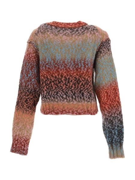 Acne Studios Patterned-Intarsia Knit Crewneck Jumper