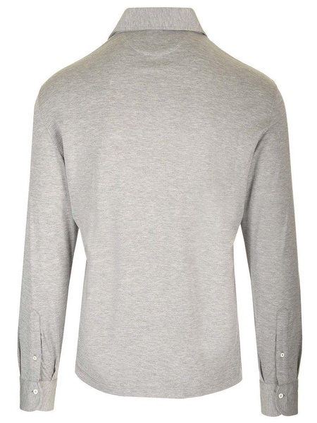 Brunello Cucinelli Long-Sleeved Polo Shirt