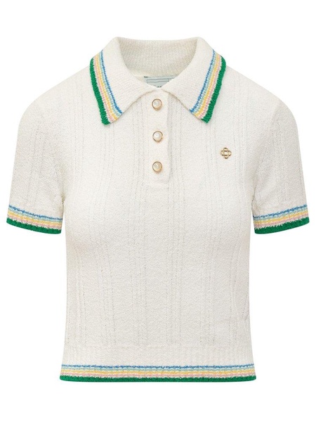 Casablanca Rib Boucle Polo Shirt