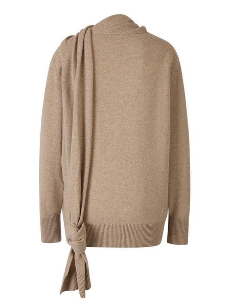 Stella McCartney Scarf Detailed Crewneck Knitted Jumper