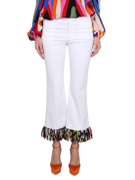 Emilio Pucci Fringed Cropped Trousers