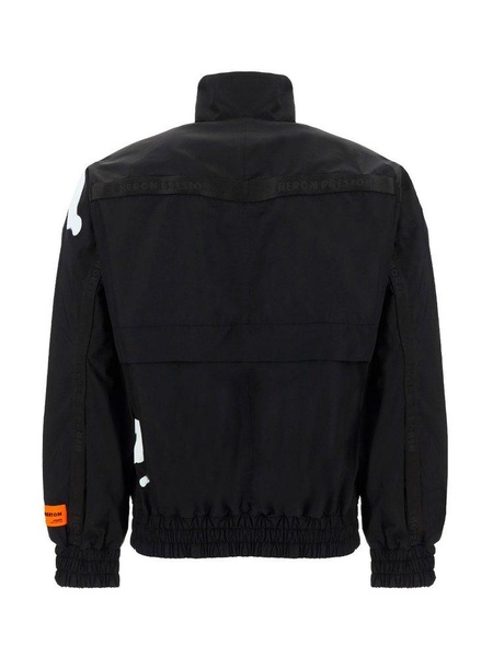 Heron Preston Logo Print Windbreaker Jacket