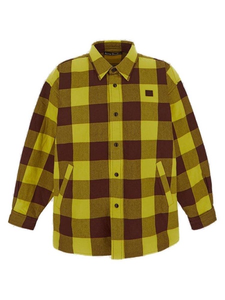 Acne Studios Checked Button-Up Shirt Jacket