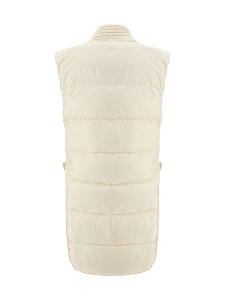 Ermanno Scervino Knit-Panelled Sleeveless Padded Gilet