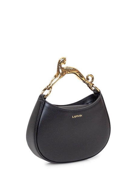 Lanvin Logo Detailed Zip-Up Shoulder Bag