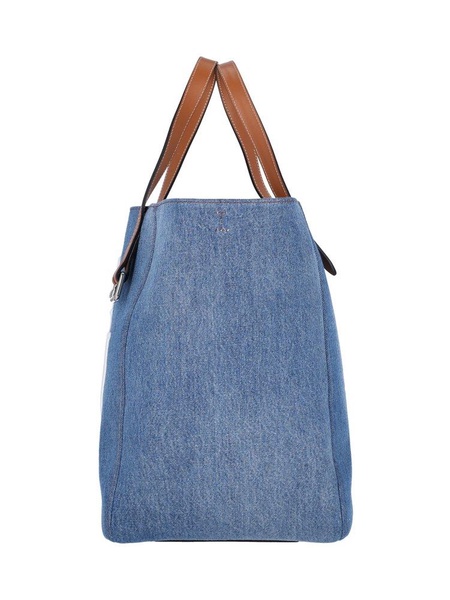 JW Anderson Belt Logo Embossed Denim Tote Bag