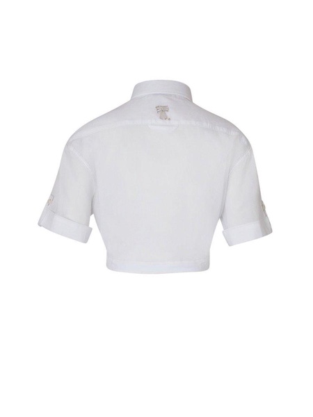 Acne Studios Semi-Transparent Cropped Blouse