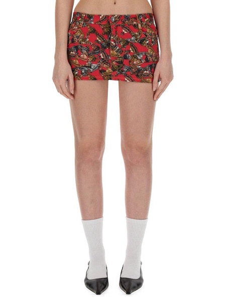 Vivienne Westwood Foam Crazy Orb-Print Mini Skirt