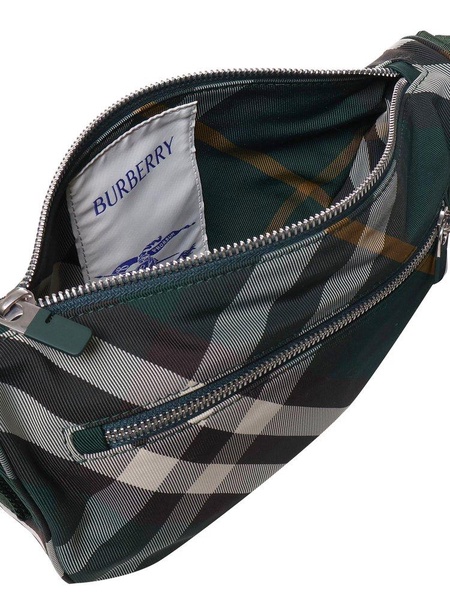 Burberry Shield Checked Crossbody Bag