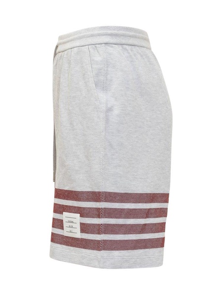 Thom Browne 4-Bar Striped Drawstring Track Shorts