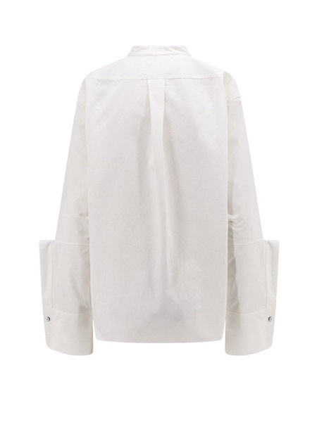 Jil Sander Band-Collar Long-Sleeved Shirt