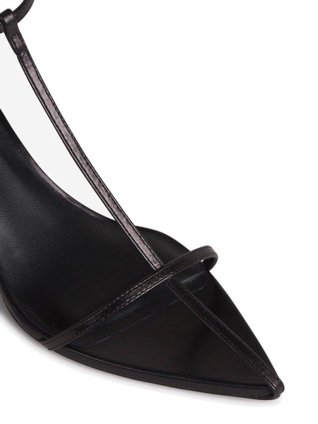 Jil Sander T-Bar Ankle Strapped Sandals