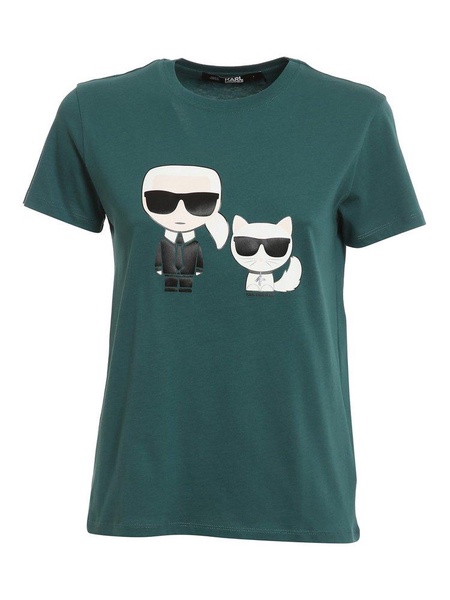 Karl Lagerfeld K/Ikonik Karl & Choupette T-Shirt