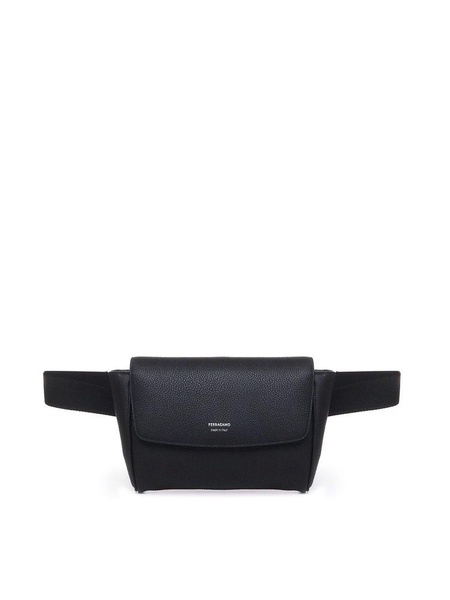 Ferragamo Logo-Printed Foldover-Top Belt Bag