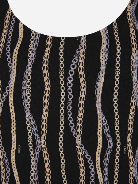 Chloé Allover Chain Print Tank Top