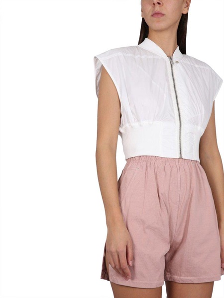 Rick Owens DRKSHDW Elasticated-Waist Zipped Sleeveless Jacket