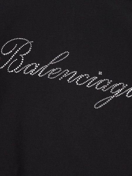 Balenciaga Embellished-Logo Zipped Hoodie