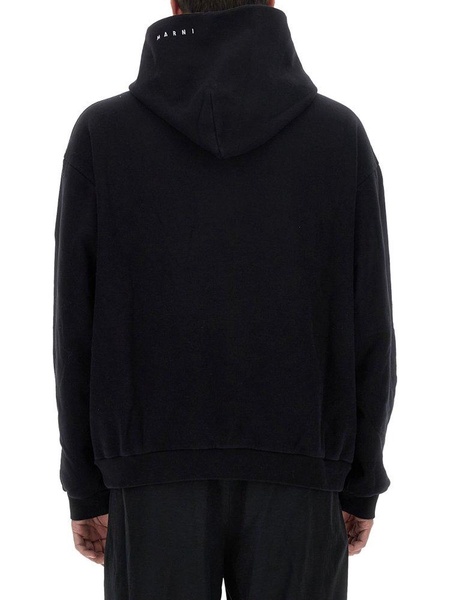 Marni Logo Printed Hoodie