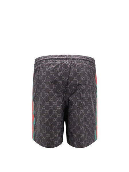 Gucci Monogrammed Drawstring Swim Trunks