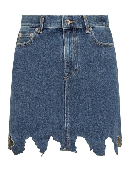 JW Anderson Lasercut Denim Mini Skirt