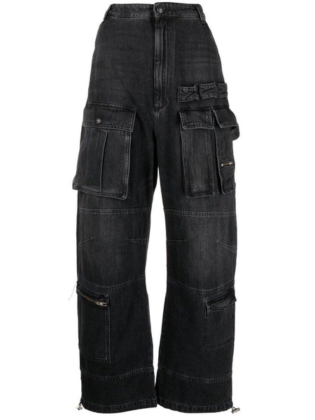 Sportmax Logo Patch Cargo Jeans