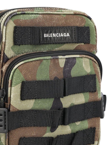 Balenciaga Army Camouflage Printed Messenger Bag